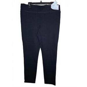 I.N.C. INTERNATIONAL CONCEPTS PETITE PULL-ON SEAMLESS LEGGIN DEEP BLACK 16P